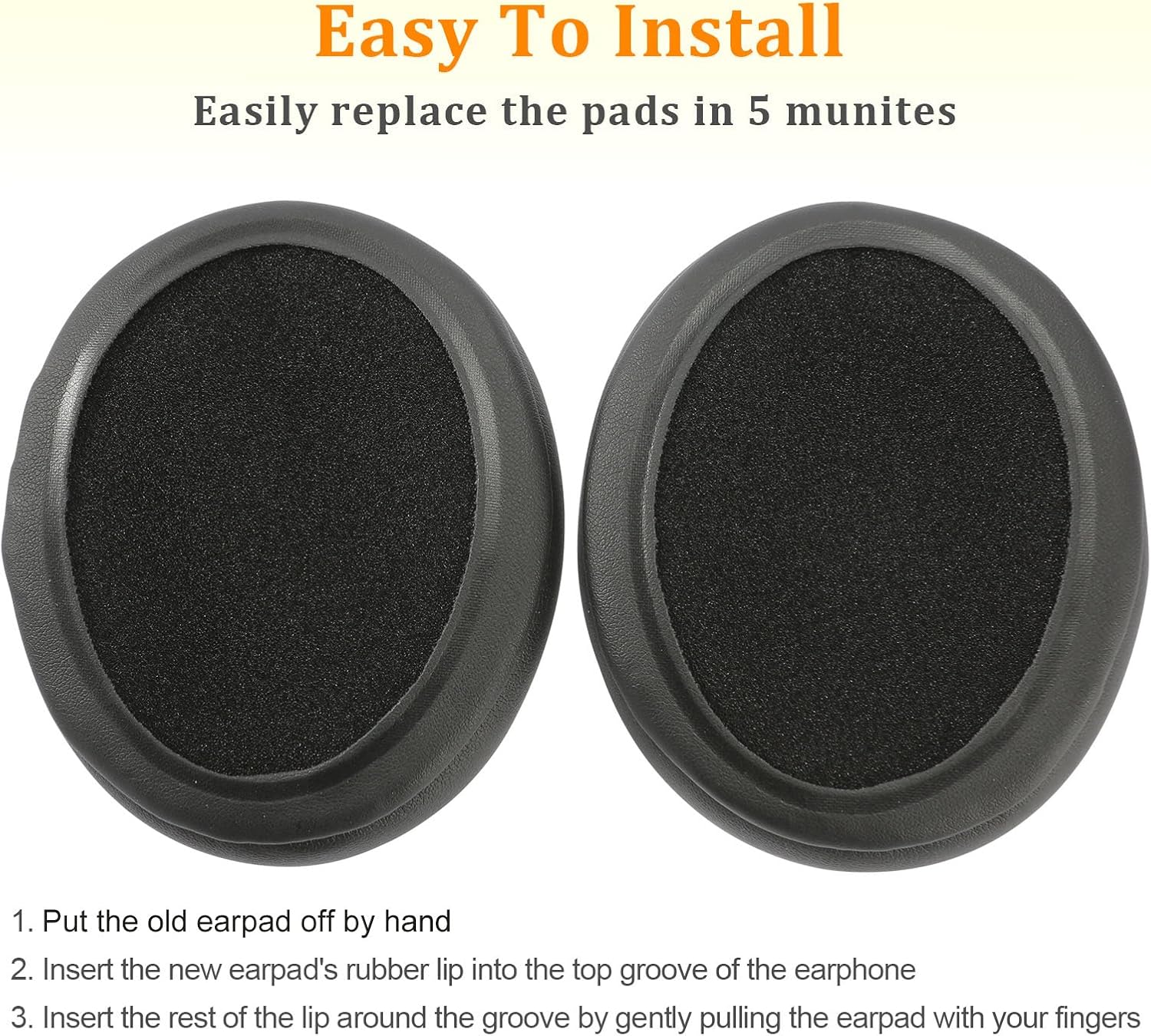 CS Cooling Gel Ear Pad Cushions for Sony Headphones WH-CH710N | CH700N | CH720N | XB900N | WH-RF400